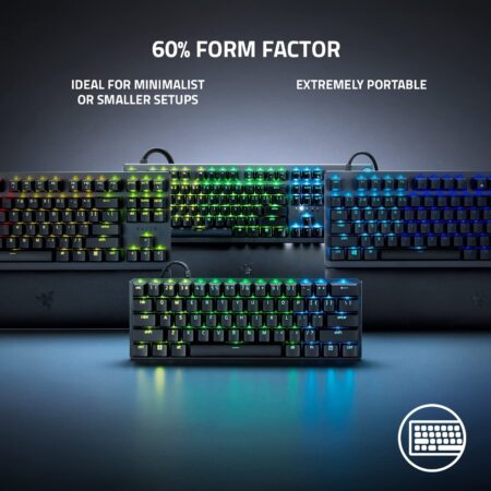 Razer Huntsman Mini Analog - 60% Gaming Keyboard with Analog Optical Switches