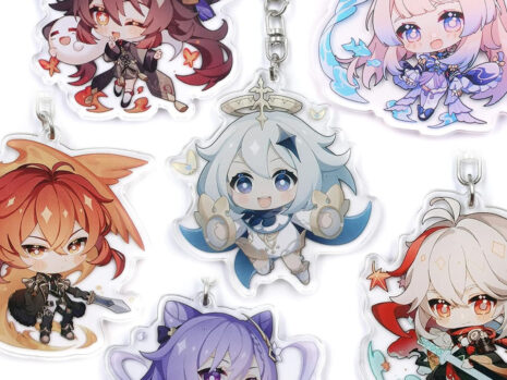 Cute Genshin Impact Character Acrylic Keychain