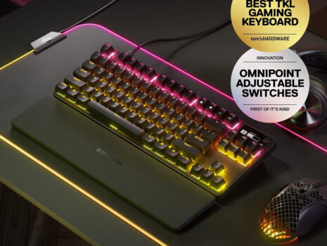 SteelSeries Apex Pro TKL Wireless Gaming Keyboard (2023) – World’s FASTEST Keyboard