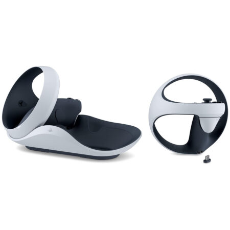 Virtual reality PlayStation VR2 Sense controller charging station