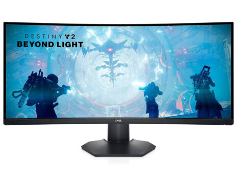 Dell 34 inch WQHD (3440×1440) 21:9 Curved Gaming Monitor – S3422DWG, 144Hz