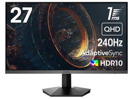 KOORUI 27 Inch Gaming Monitor QHD (2560 x 1440) GN05, 240 Hz