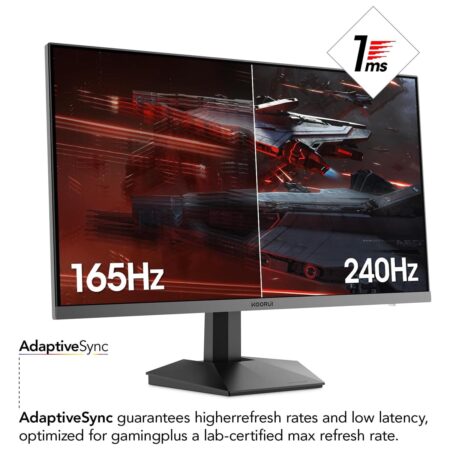 KOORUI 27 Inch Gaming Monitor QHD (2560 x 1440) GN05, 240 Hz