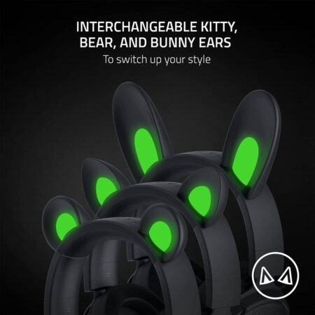 Razer Kraken Kitty Edition V2 Pro - Wired RGB Headset with Interchangeable Ears