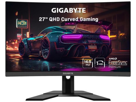 Gigabyte G27QC A 27 Inch Curved VA 1500R FHD (2560 x 1440) 165 Hz