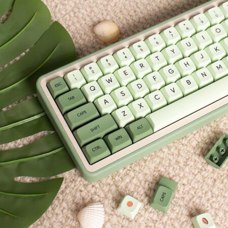 PBT Dye Sub Matcha Mechanical Keyboard Keycaps 