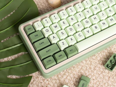 PBT Dye Sub Matcha Mechanical Keyboard Keycaps 