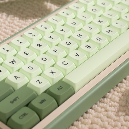 PBT Dye Sub Matcha Mechanical Keyboard Keycaps 