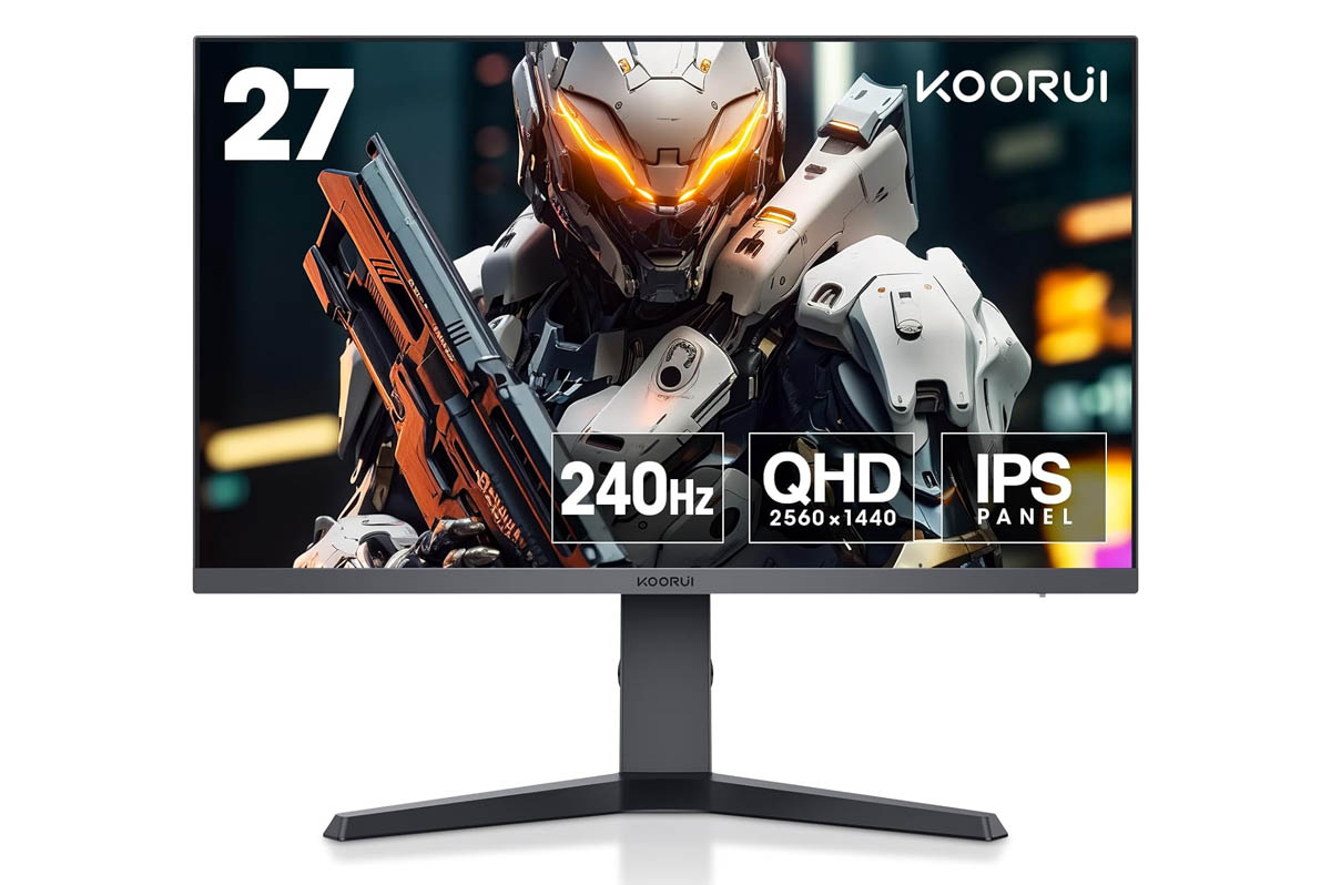 Koorui 27E3QK Gaming Monitor, 240 Hz, 1ms, QHD