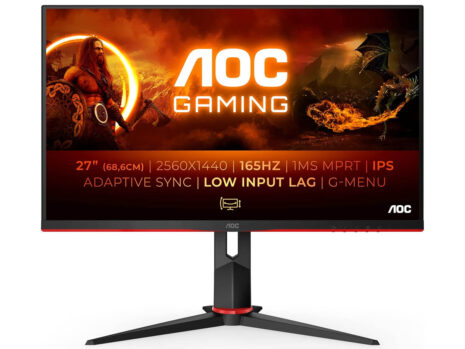 AOC Gaming Q27G2S – 27 Inch QHD (2560×1440) IPS Monitor, 165Hz