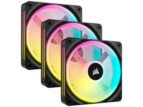 iCUE LINK QX120 RGB 120mm PWM PC Fans Starter Kit with iCUE LINK System Hub