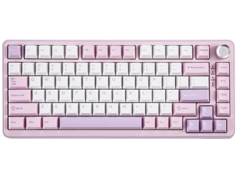 YUNZII B75 PRO Wireless Mechanical 75% Gaming Keyboard, Pink