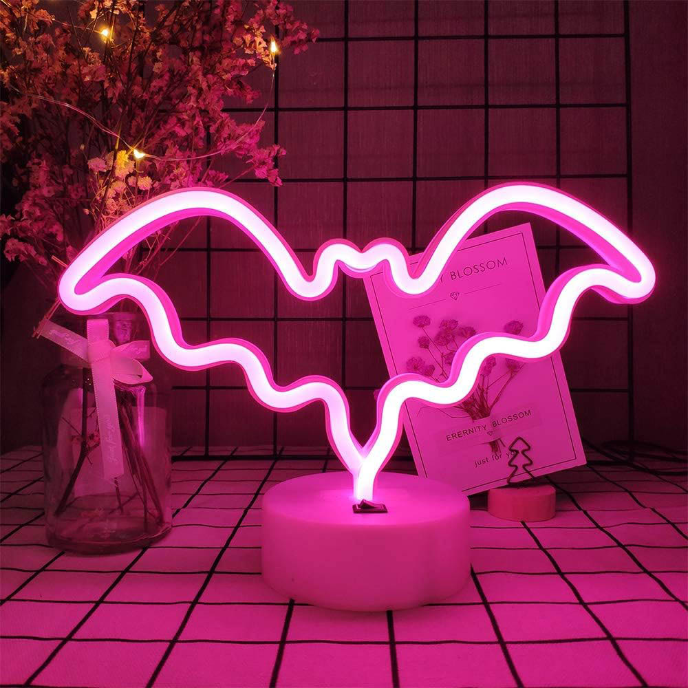 Cool Halloween LED Neon Lights for Your Gaming Room - Neon Bat