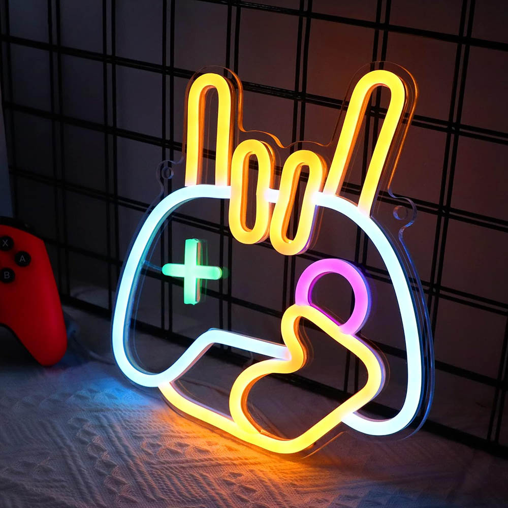 Cool Halloween LED Neon Lights for Your Gaming Room - Rock Controller LED neon