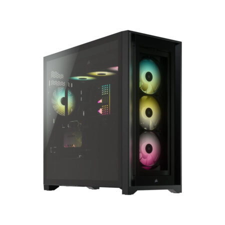 iCUE 5000X RGB Tempered Glass Mid-Tower ATX PC Smart Case - Black