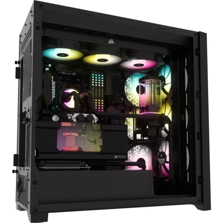 iCUE 5000X RGB Tempered Glass Mid-Tower ATX PC Smart Case - Black