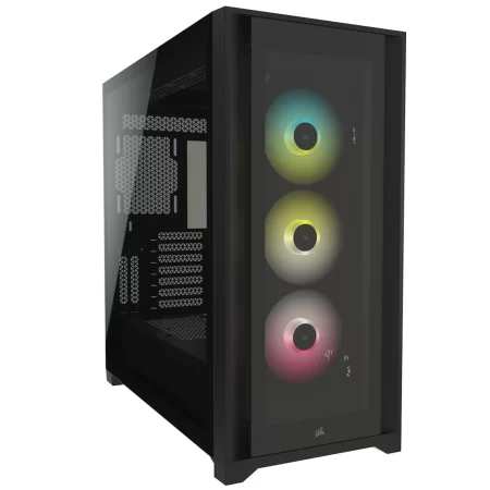 iCUE 5000X RGB Tempered Glass Mid-Tower ATX PC Smart Case - Black