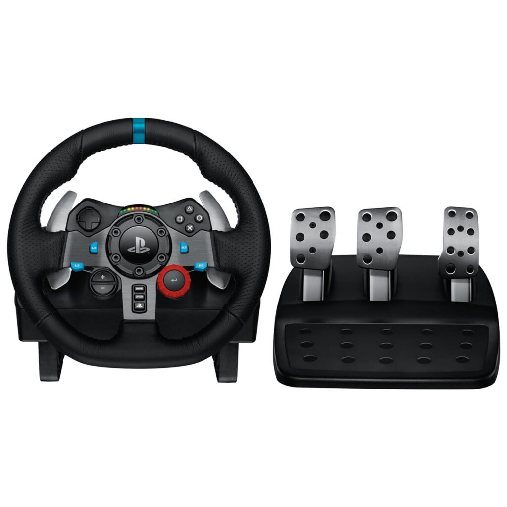 Logitech G29 Driving Force Racing Wheel and Floor Pedals for PS5, PS4, PC, Mac - Black