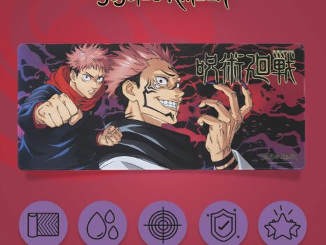 Grupo Erik Jujutsu Kaisen XL Desk Mat – 31.5″ x 13.78″, Non-Slip, Waterproof