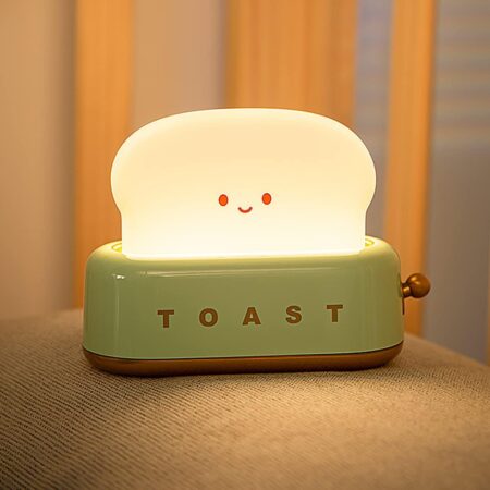 Cute Toaster LED Night Light - Green