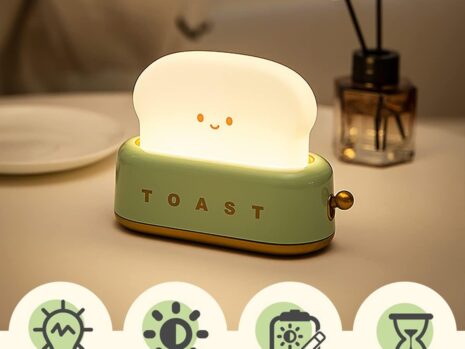 Cute Toaster LED Night Light – Green