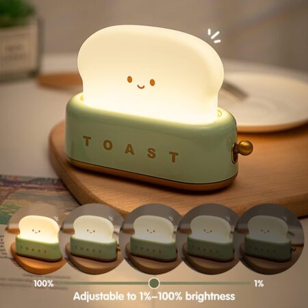 Cute Toaster LED Night Light - Green