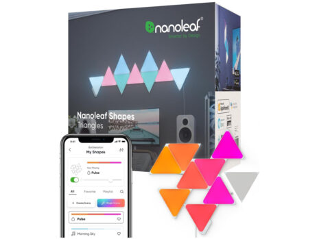 Nanoleaf Shapes Triangles Wall Light Starter Kit, 9 LED Panels