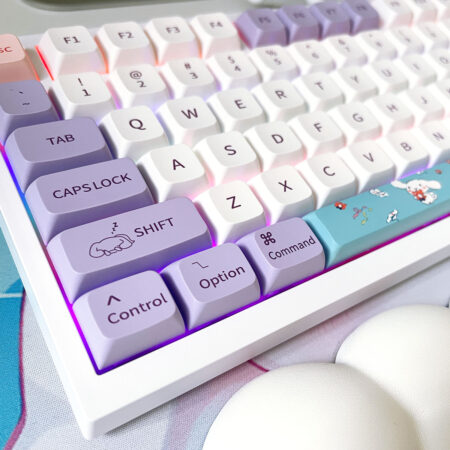 Sanrio Hello Kitty Cinnamoroll Keycaps - 147 XDA Dye Sub PBT Mechanical Keyboard Keycap Set