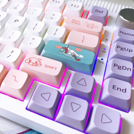 Sanrio Hello Kitty Cinnamoroll Keycaps - 147 XDA Dye Sub PBT Mechanical Keyboard Keycap Set