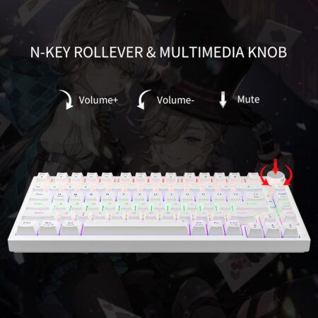 Newmen GM326 75% TKL Hot-Swappable Wired Mechanical Gaming Keyboard