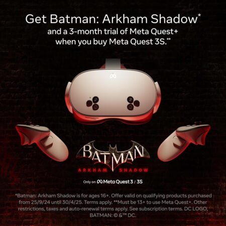 Meta Quest 3S 256 GB – Mixed Reality Headset – Batman: Arkham Shadow and Meta Quest+ trial