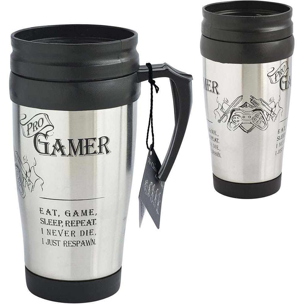 Eat, Game, Sleep, Repeat. I Never Die, I Just Respawn - Gamer Travel Mug