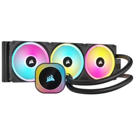 Corsair iCUE LINK H150i RGB Liquid CPU Cooler - 360mm AIO - QX120 RGB Fans - Black