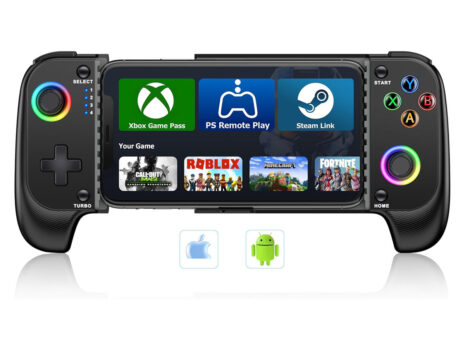 Mobile Gaming Controller for Android/iPhone with RGB Lights & Hall Effect Joysticks