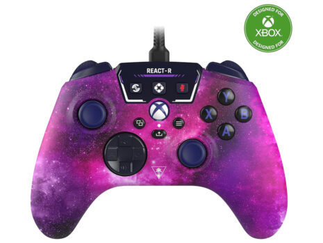 Turtle Beach React-R Nebula Wired Gaming Controller with Audio Controls, Mappable Buttons & Textured Grips for Xbox Series X|S, Xbox One & PC