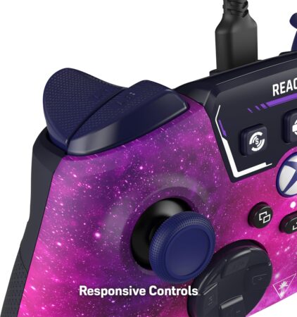 Turtle Beach React-R Nebula Wired Gaming Controller with Audio Controls, Mappable Buttons & Textured Grips for Xbox Series X|S, Xbox One & PC