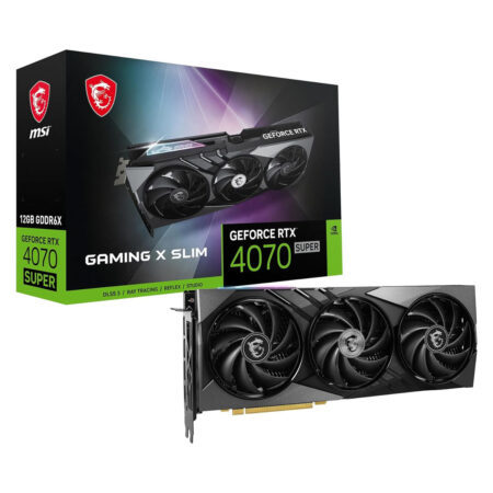 MSI GeForce RTX 4070 Super Gaming X Slim 12GB DDR6X Graphics Card