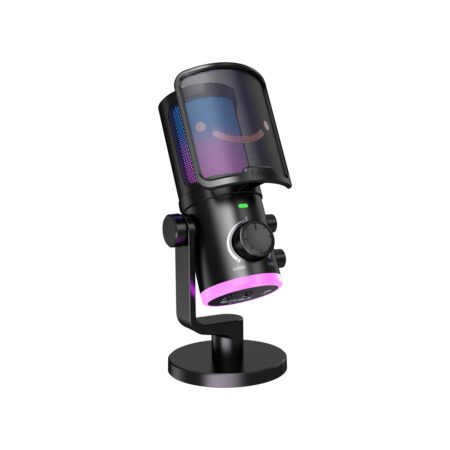 FIFINE AmpliGame AM6 RGB Condenser Microphone For Gaming, Podcasting & Streaming