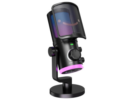 FIFINE AmpliGame AM6 RGB Condenser Microphone For Gaming, Podcasting & Streaming