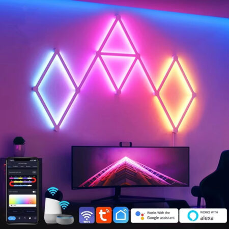 Smart RGBIC LED Wall Light Bars with Music Sync