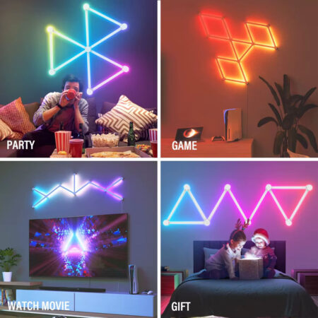 Smart RGBIC LED Wall Light Bars with Music Sync