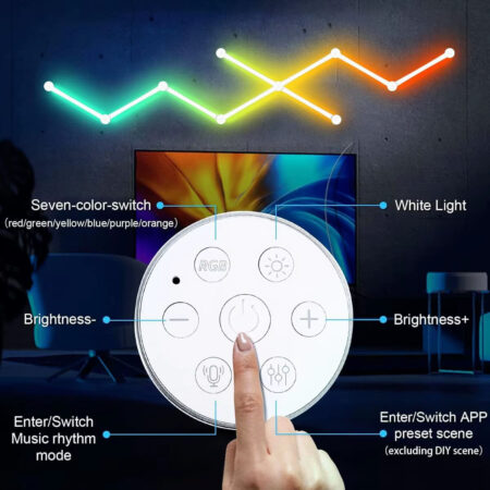 Smart RGBIC LED Wall Light Bars with Music Sync