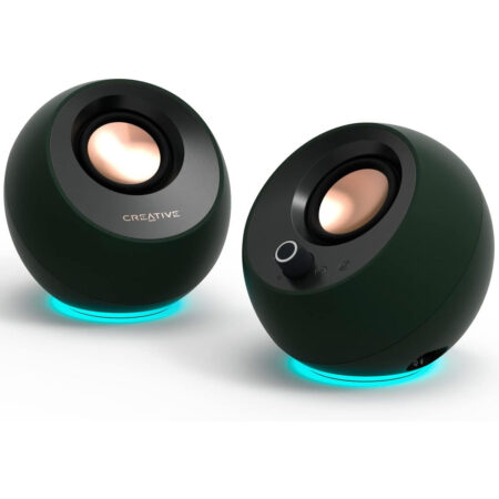 CREATIVE Pebble Pro USB-C PC Speakers with Bluetooth and Customizable RGB Lighting