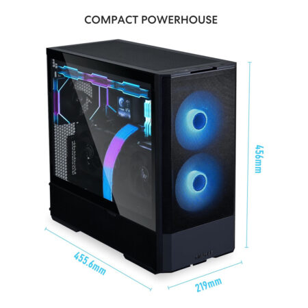 LIAN LI LANCOOL 207 Compact ATX RGB Gaming Computer Case - Black