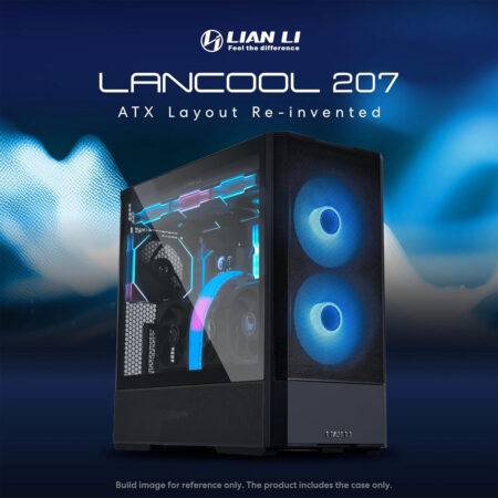 LIAN LI LANCOOL 207 Compact ATX RGB Gaming Computer Case - Black