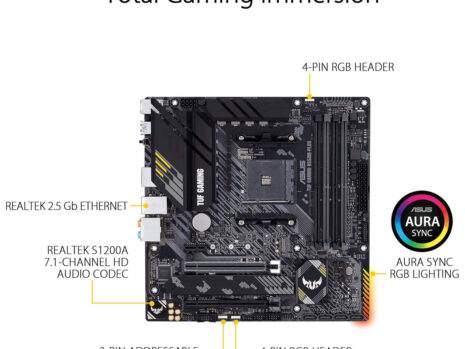 ASUS TUF GAMING B550M-PLUS AMD AM4 (3rd Gen Ryzen™) Micro ATX gaming motherboard